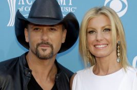 Singers Tim McGraw and Faith Hill arrive at the 45th annual Academy of Country Music Awards in Las Vegas